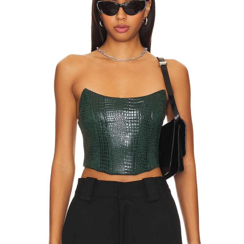 Superdown Tawny Faux Suede Top